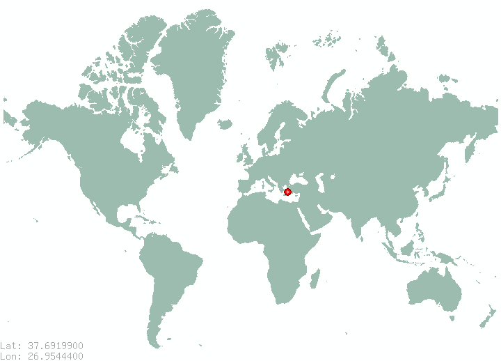 Mykali in world map